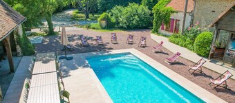 So Villa Passe Vite (72) - Heated pool - Foot - 2h Paris - 30 p.