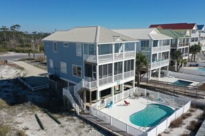 Exterior - 5BR Gulf Front w/Private Pool Near Rock Wall ~ Beach Blessing (Cape San Blas)