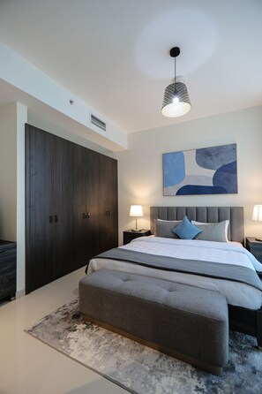 205 | One Bed | No sofa bed | 1 slaapkamer, een kluis op de kamer, een bureau