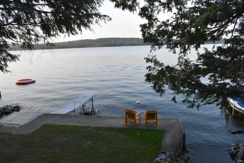 Sebec Lakefront Cottage, Swim/Boat/BBQ from deck