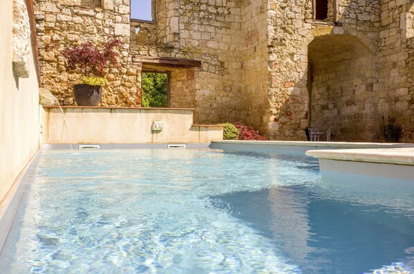 A heated pool