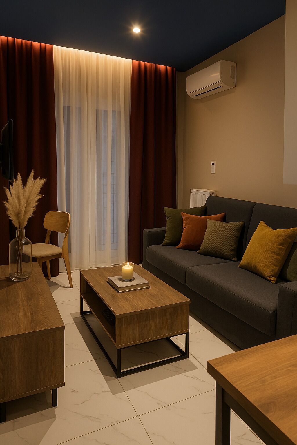 Family Apartment, 1 Bedroom, Non Smoking, Kitchenette | Living area