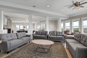 TV, ping pong - Bay Manor-Top tier home with everything to offer-Private Pool - Roof Top hot tub (North Topsail Beach)