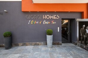 Welcome to Giordi Homes, where a stylish entrance sets the tone for a unique stay.