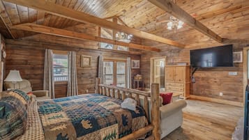 Cabin, Multiple Beds, Hot Tub, Mountain View | 3 bedrooms, individually decorated, individually furnished, free WiFi