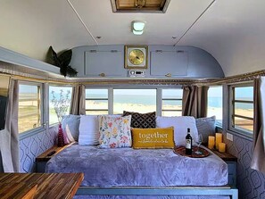 1 bedroom, desk, iron/ironing board, travel cot