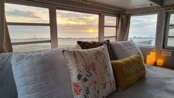 1 bedroom, desk, iron/ironing board, travel crib