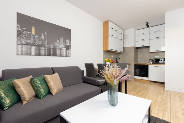 Living room - Radzymińska Apartment Warsaw by Renters (Warsaw)