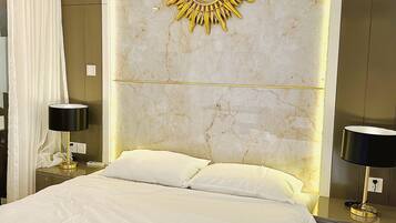 1 室のベッドルーム、WiFi、ベッドシーツ