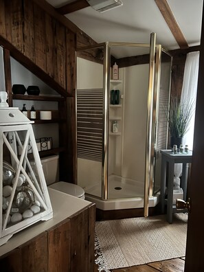 Dusche, Whirlpool, Haartrockner, Handtücher