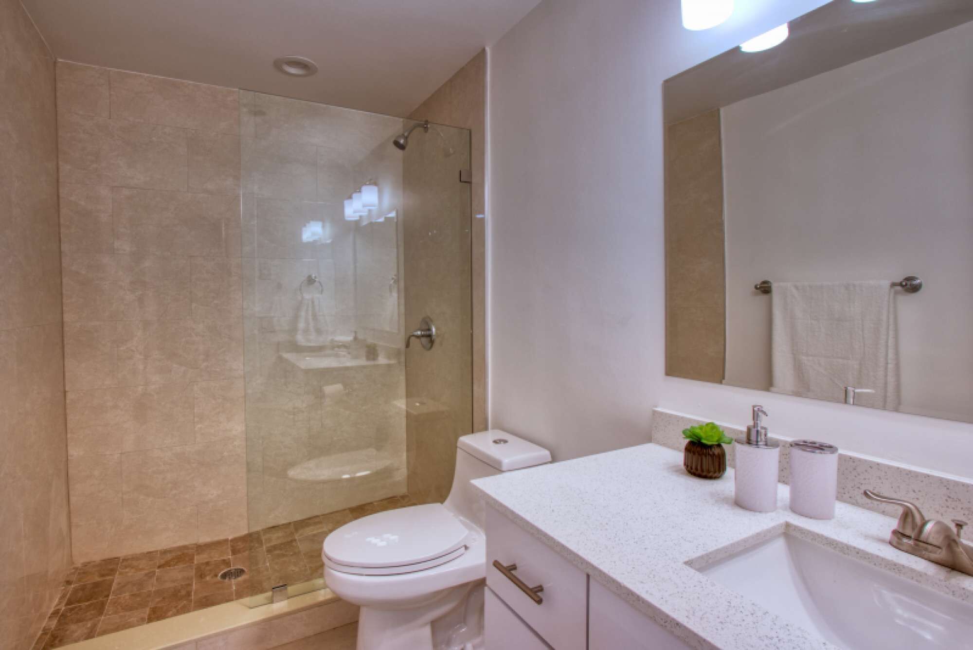 Bathtub, hair dryer, towels