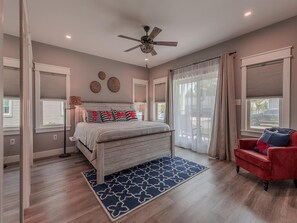 4 bedrooms, iron/ironing board, travel cot, WiFi