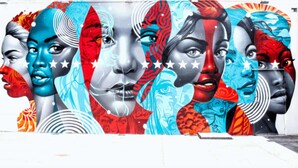 A mural with multiple faces in various artistic styles. - ✨Lower Wyn. Beautiful, chick, swanky in Wynwood (Miami)