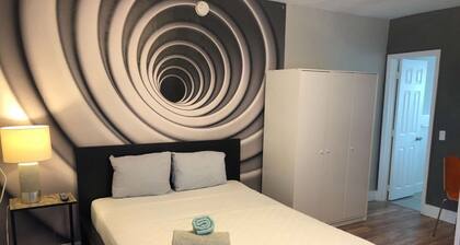 ✨Designer Studio Flat w/Full Kitchen Free Parking