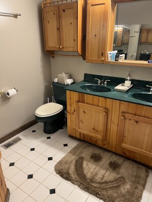 Dusche, Whirlpool, Haartrockner, Handtücher