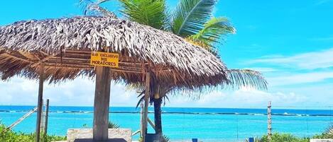 Uitzicht op strand/zee