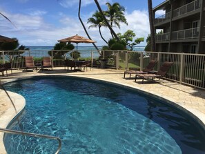 A heated pool - Kauai Kailani 217 Beautiful Air Conditioned 2 Bedroom Condo in Kapaa. (Kapaʻa)