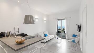 Deluxe-Apartment | Eigene Küche | Mini-Kühlschrank, Herdplatte, Espressomaschine