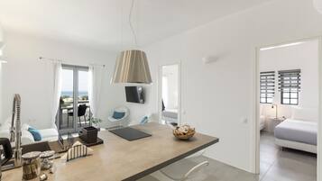 Deluxe-Apartment | Eigene Küche | Mini-Kühlschrank, Herdplatte, Espressomaschine