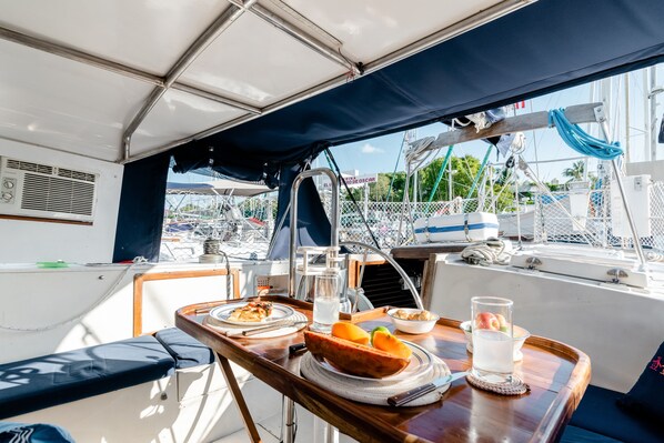 Opções para refeição ao ar livre