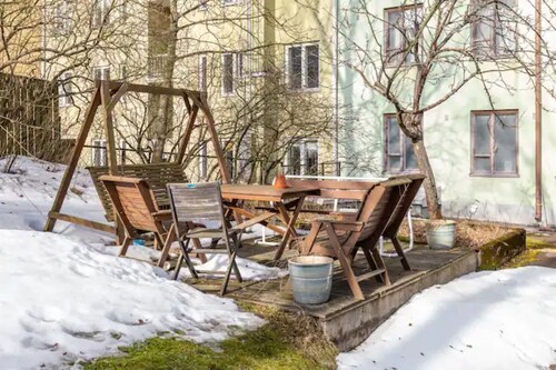 Self check-in: Charming flat with garden