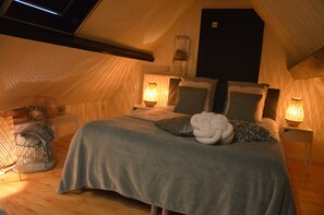 2 chambres, lit de bébé portatif, accès au Wi-Fi (inclus)
