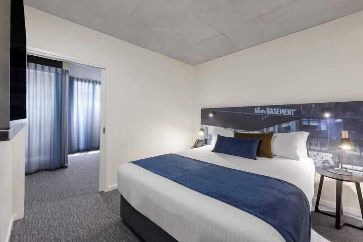 In-room safe, desk, laptop workspace, blackout curtains