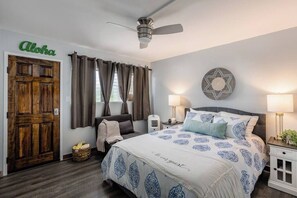 2 bedrooms, iron/ironing board, travel crib, WiFi