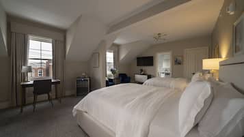 Luksus-enkeltrom, 2 queensize-senger | Sengetøy av topp kvalitet, memory foam-senger og individuelt innredet