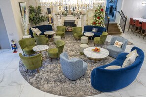 Sittområde i lobbyn