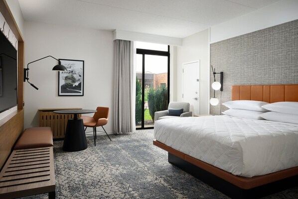 Premium bedding, down duvets, pillow-top beds, in-room safe