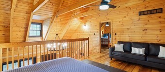 Hemlock Log Cabin on 5 Secluded Acres