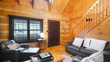 Smart TV, fireplace, DVD player