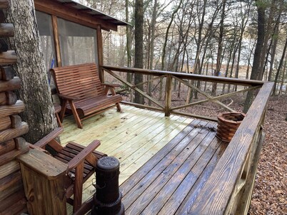 Little Piney Cabin at the Foothills of Petit Jean Mt 
Close Petit Jean State Pk.
