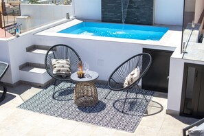 Piscina a la terrassa superior