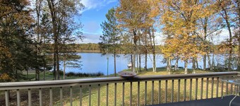 Stunning views on tranquil lake.