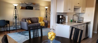 Bright 2 BR w/KING bed, WiFi, NETFLIX, parking