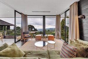 Cabana prèmium, 2 dormitoris, vistes a la vall | Sala d'estar