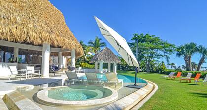 Tropical Golf View Villa. Steps to the ocean with a Gym and Theater-game room.