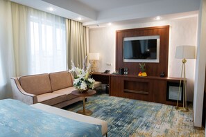 Suite, 1 King Bed, Non Smoking (Living Room) | Hypo-allergenic bedding, minibar, in-room safe, desk - Best Western Plus Oskemen (Oskemen)