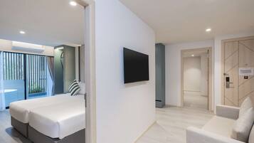 Ropa de cama de alta calidad y minibar