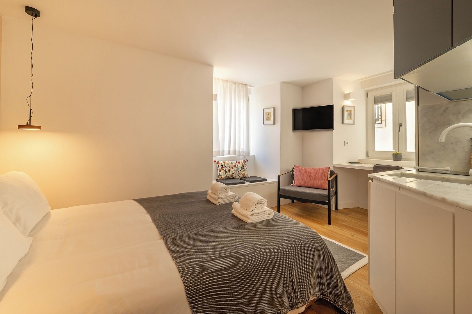 1 sovrum, strykjärn/strykbräda, gratis wi-fi och sängkläder