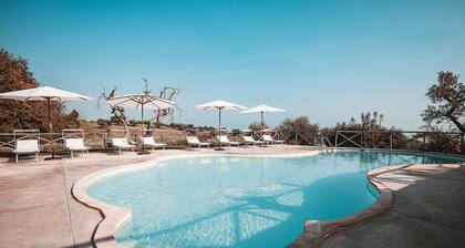 Torre di Palme apartment with panoramic terrace and pool -5 minutes from the sea