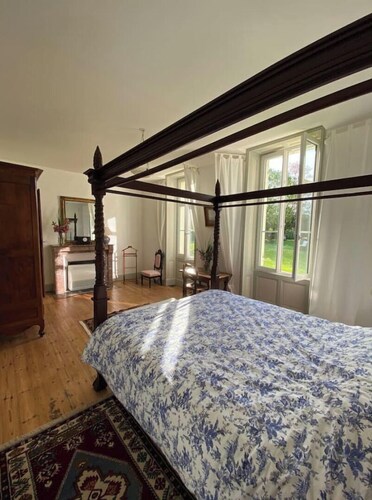 Character cottage surrounded by nature