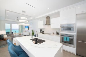 Fridge, microwave, oven, stovetop - Rum Point Resort #307 (Grand Cayman)