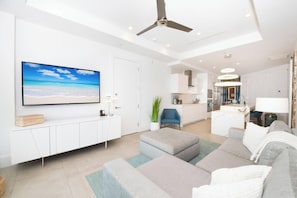 Smart TV, video games, DVD player