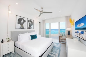 3 bedrooms, Egyptian cotton sheets, hypo-allergenic bedding, desk - Rum Point Resort #503 Penthouse (Seven Mile Beach)