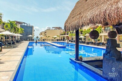 Beachfront Condo | Private Pool | Gym | Near Beach