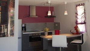 Private kitchen - Naturist Village - Cap sauvage / Villa 29 and its terrace (Agde)