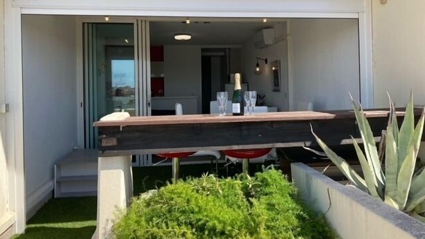 Outdoor dining - Naturist village - Port-Nature 4 gangways level 2 sea view (Agde)